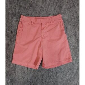 Nat Nast Shorts Mens 35 Pink Walking Chino Flat Front Cotton 9" inseam Preppy